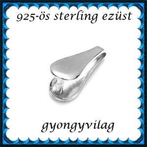 925-ös sterling ezüst ékszerkellék: medáltartó, medálkapocs EMK 83, Kellékek & szerszámok, Ékszerkellék, Medáltartó, medálkapocs, Ékszerkészítés, Ékszerkészítés, MESKA