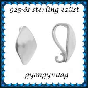 925-ös sterling ezüst ékszerkellék: medáltartó, medálkapocs EMK 89 - Meska.hu