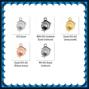 925-ös sterling ezüst ékszerkellék: medál / pandora / fityegő EMTÉ 22 - kellékek & szerszámok - gyöngyfűzés kellékek - cabochon - Meska.hu