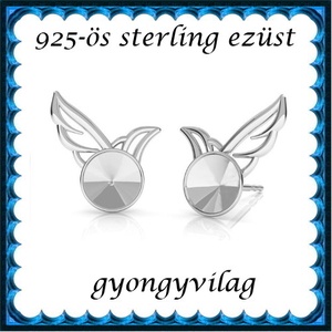 925-ös sterling ezüst ékszerkellék: fülbevalóalap bedugós EFK B 45E, Kellékek & szerszámok, Gyöngyfűzés kellékek, Egyéb alkatrész, Ékszerkészítés, Ékszerkészítés, MESKA