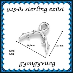 925-ös sterling ezüst ékszerkellék: medáltartó, medálkapocs EMK 90 - kellékek & szerszámok - ékszerkellék - medáltartó, medálkapocs - Meska.hu