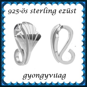 925-ös sterling ezüst ékszerkellék: medáltartó, medálkapocs EMK 91, Kellékek & szerszámok, Ékszerkellék, Medáltartó, medálkapocs, Ékszerkészítés, Mindenmás, Ékszerkészítés, MESKA