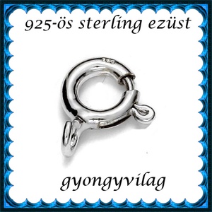 925-ös sterling ezüst ékszerkellék: lánckalocs  ELK 1S 12-9,25 - gyöngy, ékszerkellék - egyéb alkatrész - Meska.hu