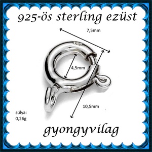 925-ös sterling ezüst ékszerkellék: lánckalocs  ELK 1S 12-9,25 - kellékek & szerszámok - gyöngyfűzés kellékek - egyéb alkatrész - Meska.hu