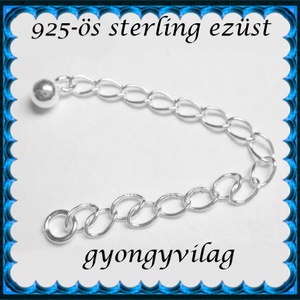 925-ös ezüst lánchosszabbító ELK LH 01, Kellékek & szerszámok, Ékszerkellék, Lánchosszabbító, Ékszerkészítés, Ékszerkészítés, MESKA
