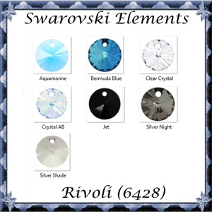 Swarovski rivoli 12mm-es több színben  1db , Kellékek & szerszámok, Gyöngyfűzés kellékek, Swarovski kristályok, Ékszerkészítés, Ékszerkészítés, MESKA