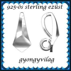 925-ös sterling ezüst ékszerkellék: medáltartó, medálkapocs EMK 94, Kellékek & szerszámok, Ékszerkellék, Medáltartó, medálkapocs, Ékszerkészítés, Mindenmás, Ékszerkészítés, MESKA