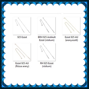 925-ös ezüst fülbevaló kapocs , füllánc EFK BFL 02-107e - kellékek & szerszámok - gyöngyfűzés kellékek - egyéb alkatrész - Meska.hu
