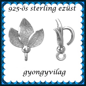 925-ös sterling ezüst ékszerkellék: medáltartó, medálkapocs EMK 95 - gyöngy, ékszerkellék - egyéb alkatrész - Meska.hu