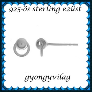 925-ös sterling ezüst ékszerkellék: fülbevalóalap bedugós EFK B 39, Kellékek & szerszámok, Ékszerkellék, Fülbevaló alap, Ékszerkészítés, Ékszerkészítés, MESKA