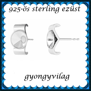 925-ös sterling ezüst ékszerkellék: fülbevalóalap bedugós EFK B 47, Kellékek & szerszámok, Ékszerkellék, Fülbevaló alap, Ékszerkészítés, Ékszerkészítés, MESKA