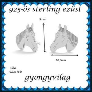  925-ös sterling ezüst: fülbevaló  EF 06 - ékszer - fülbevaló - pötty fülbevaló - Meska.hu