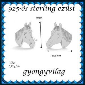  925-ös sterling ezüst: fülbevaló  EF 06 - ékszer - fülbevaló - pötty fülbevaló - Meska.hu