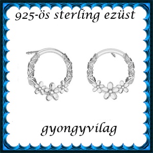  925-ös sterling ezüst: fülbevaló  EF 03 - ékszer - fülbevaló - lógó fülbevaló - Meska.hu