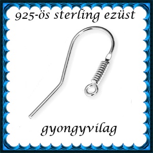 925-ös finomságú sterling ezüst fülbevaló kapocs EFK A 86 - gyöngy, ékszerkellék - egyéb alkatrész - Meska.hu 925-ös finomságú sterling ezüst fülbevaló kapocs EFK A 86 - gyöngy, ékszerkellék - egyéb alkatrész - Meska.hu