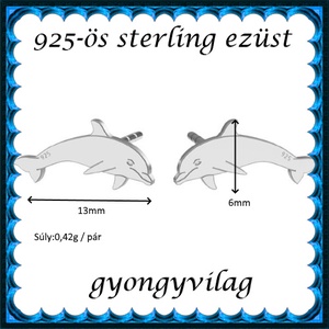  925-ös sterling ezüst ékszerek: fülbevaló EF09 - ékszer - fülbevaló - pötty fülbevaló - Meska.hu