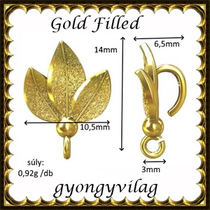 925-ös sterling ezüst ékszerkellék: medáltartó, medálkapocs EMK 95g Gold Filled - kellékek & szerszámok - ékszerkellék - medáltartó, medálkapocs - Meska.hu