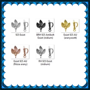 925-ös sterling ezüst ékszerkellék: medáltartó, medálkapocs EMK 95g Gold Filled - kellékek & szerszámok - ékszerkellék - medáltartó, medálkapocs - Meska.hu