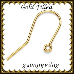 925-ös sterling ezüst ékszerkellék: fülbevalóalap akasztós  EFK A 74g gold filled, Kellékek & szerszámok, Gyöngyfűzés kellékek, Egyéb alkatrész, Ékszerkészítés, Ékszerkészítés, MESKA