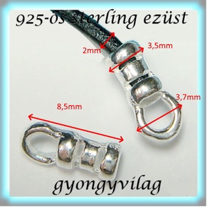 925-ös ezüst lánckapocsvég 2mm-es ELK V 04-2 2db/csomag - gyöngy, ékszerkellék - egyéb alkatrész - Meska.hu 925-ös ezüst lánckapocsvég 2mm-es ELK V 04-2 2db/csomag - gyöngy, ékszerkellék - egyéb alkatrész - Meska.hu