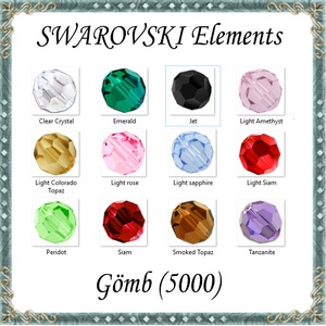 Swarovski kristály gyöngy: SW5000-3 gömb 3mm-es több színben , Kellékek & szerszámok, Gyöngyfűzés kellékek, Swarovski kristályok, Ékszerkészítés, Ékszerkészítés, MESKA