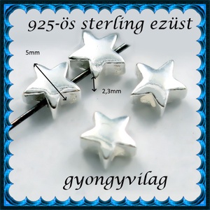 925-ös sterling ezüst ékszerkellék: köztes / gyöngy / dísz  EKÖ 30 - kellékek & szerszámok - gyöngyfűzés kellékek - fém köztesek - Meska.hu