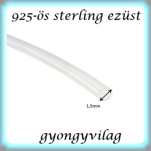 925-ös sterling ezüst ékszerkellék: ezüst huzal EH 1,5mm-es 1cm - gyöngy, ékszerkellék - egyéb alkatrész - Meska.hu