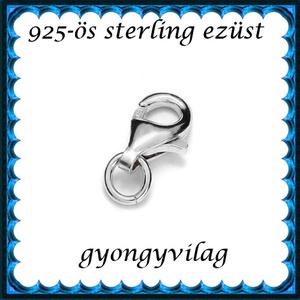 925-ös sterling ezüst ékszerkellék: lánckalocs ELK 1S 19-8e - gyöngy, ékszerkellék - swarovski kristályok - Meska.hu