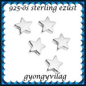 925-ös sterling ezüst ékszerkellék: köztes / gyöngy / dísz  EKÖ 30 - kellékek & szerszámok - gyöngyfűzés kellékek - fém köztesek - Meska.hu
