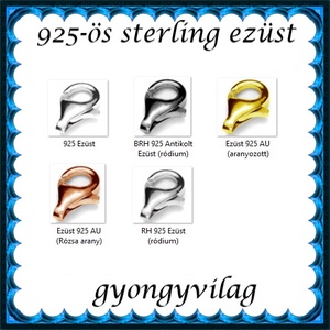 925-ös ezüst 1soros lánckapocs ELK 1s 39-11 - kellékek & szerszámok - gyöngyfűzés kellékek - egyéb alkatrész - Meska.hu