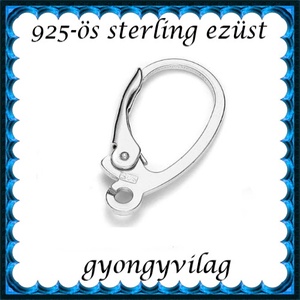 925-ös sterling ezüst ékszerkellék: fülbevaló kapocs, biztonsági-francia kapcsos EFK K 22, Kellékek & szerszámok, Ékszerkellék, Fülbevaló kapocs, Ékszerkészítés, Ékszerkészítés, MESKA