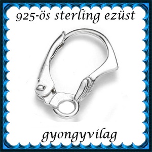 925-ös ezüst fülbevaló kapocs biztonsági kapoccsal EFK K 35 - gyöngy, ékszerkellék - egyéb alkatrész - Meska.hu 925-ös ezüst fülbevaló kapocs biztonsági kapoccsal EFK K 35 - gyöngy, ékszerkellék - egyéb alkatrész - Meska.hu