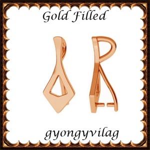 925-ös sterling ezüst ékszerkellék: medáltartó, medálkapocs EMK 86 rg Gold Filled, Kellékek & szerszámok, Ékszerkellék, Medáltartó, medálkapocs, Ékszerkészítés, Mindenmás, Ékszerkészítés, MESKA