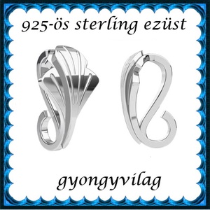 925-ös ezüst medálkapocs EMK 104e, Kellékek & szerszámok, Ékszerkellék, Medáltartó, medálkapocs, Ékszerkészítés, Ékszerkészítés, MESKA