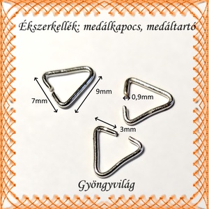 medálkapocs 30db/csomag BMK 03-9x7 - gyöngy, ékszerkellék - egyéb alkatrész - Meska.hu