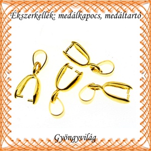 Aranyozott medálkapocs 4db/cs BMK 05-20 - gyöngy, ékszerkellék - egyéb alkatrész - Meska.hu Aranyozott medálkapocs 4db/cs BMK 05-20 - gyöngy, ékszerkellék - egyéb alkatrész - Meska.hu