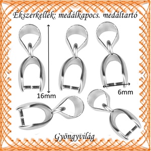 Ezüstözött medálkapocs 8db/cs BMK 05-16e - gyöngy, ékszerkellék - egyéb alkatrész - Meska.hu Ezüstözött medálkapocs 8db/cs BMK 05-16e - gyöngy, ékszerkellék - egyéb alkatrész - Meska.hu