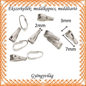 Ezüstözött medáltartó BMT 10 20db /cs - gyöngy, ékszerkellék - egyéb alkatrész - Meska.hu