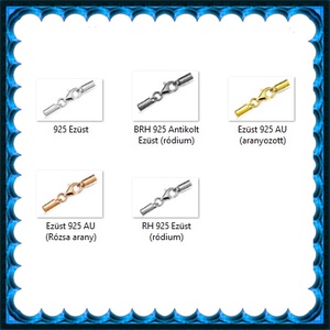925-ös sterling ezüst ékszerkellék: láncvég + kapocs ELK K+V 04-2,8 2,8mm-es - kellékek & szerszámok - gyöngyfűzés kellékek - egyéb alkatrész - Meska.hu