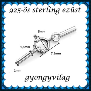 925-ös ezüst láncvég + kapocs ELK K+V 05-1 - gyöngy, ékszerkellék - egyéb alkatrész - Meska.hu 925-ös ezüst láncvég + kapocs ELK K+V 05-1 - gyöngy, ékszerkellék - egyéb alkatrész - Meska.hu