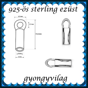 925-ös ezüst láncvég + kapocs ELK K+V 05-1 - gyöngy, ékszerkellék - egyéb alkatrész - Meska.hu 925-ös ezüst láncvég + kapocs ELK K+V 05-1 - gyöngy, ékszerkellék - egyéb alkatrész - Meska.hu