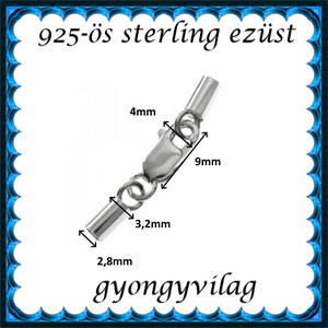 925-ös ezüst láncvég + kapocs ELK K+V 07-2,8 - gyöngy, ékszerkellék - egyéb alkatrész - Meska.hu 925-ös ezüst láncvég + kapocs ELK K+V 07-2,8 - gyöngy, ékszerkellék - egyéb alkatrész - Meska.hu