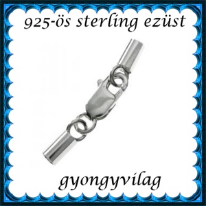 925-ös ezüst láncvég + kapocs ELK K+V 07-4 - gyöngy, ékszerkellék - egyéb alkatrész - Meska.hu 925-ös ezüst láncvég + kapocs ELK K+V 07-4 - gyöngy, ékszerkellék - egyéb alkatrész - Meska.hu
