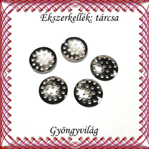 Ékszekellék: tárcsa BEK T01-15 5db/ cs, Kellékek & szerszámok, Ékszerkellék, Medáltartó, medálkapocs, Ékszerkészítés, Mindenmás, Ékszerkészítés, MESKA