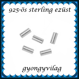 925-ös sterling ezüst ékszerkellék: köztes/gyöngy/díszitőelem EKÖ 32 5x1,2  5db/csomag - gyöngy, ékszerkellék - egyéb alkatrész - Meska.hu