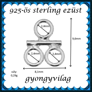 925-ös sterling ezüst ékszerkellék: kandeláber/ továbbépíthető EKA 62 - kellékek & szerszámok - gyöngyfűzés kellékek - egyéb alkatrész - Meska.hu