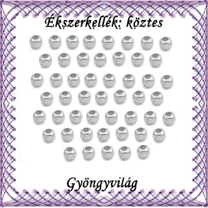Ékszerkellék: köztes / díszítőelem / gyöngy BKÖ 1S 05-3e 100db/csomag, Kellékek & szerszámok, Gyöngyfűzés kellékek, Fém köztesek, Ékszerkészítés, Mindenmás, Ékszerkészítés, MESKA