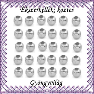 Ékszerkellék: köztes / díszítőelem / gyöngy BKÖ 1S 05-5e 30db/csomag, Kellékek & szerszámok, Gyöngyfűzés kellékek, Fém köztesek, Ékszerkészítés, Mindenmás, Ékszerkészítés, MESKA