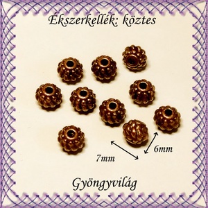 Ékszerkellék: köztes / díszítőelem / gyöngy BKÖ 1S 21 12db/csomag - kellékek & szerszámok - gyöngyfűzés kellékek - fém köztesek - Meska.hu