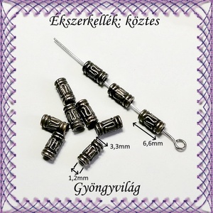 Ékszerkellék: köztes / díszítőelem / gyöngy BKÖ 1S 11-6f 20db/csomag - kellékek & szerszámok - gyöngyfűzés kellékek - egyéb alkatrész - Meska.hu